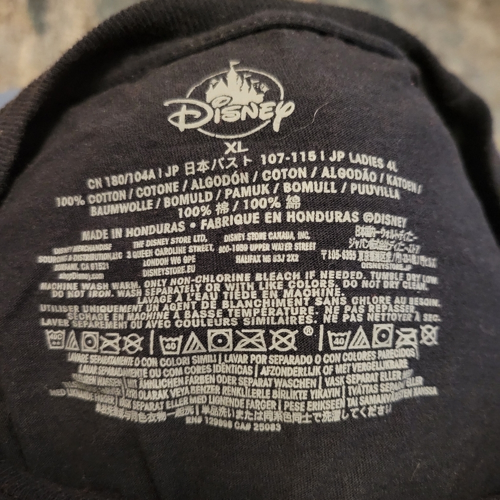 Disney Black Tee with Colorful Mickey Graphics XL - Picture 2 of 2